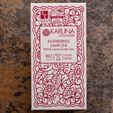 Karuna Chocolate Raspberry Organic White Cocoa Butter Bar