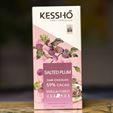 KESSHO Salted Plum 59% Dark Chocolate Semuliki Forest Uganda Bar
